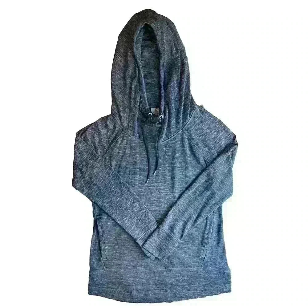 Athleta Athletic Fit Running Training Hoodie Womens Size Small Gray